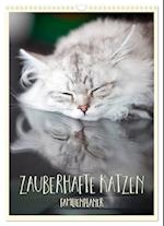 Zauberhafte Katzen - Familienplaner (Wandkalender 2025 DIN A3 hoch), CALVENDO Monatskalender