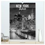 NEW YORK Skylines (hochwertiger Premium Wandkalender 2025 DIN A2 hoch), Kunstdruck in Hochglanz
