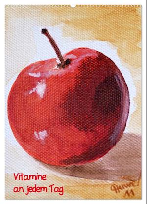 Obst in Aquarell, Vitamine an jedem Tag (Wandkalender 2025 DIN A2 hoch), CALVENDO Monatskalender