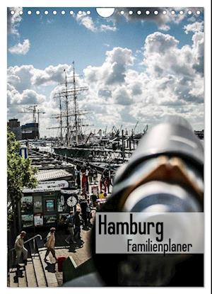 Hamburg Familienplaner (Wandkalender 2025 DIN A4 hoch), CALVENDO Monatskalender