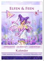 Elfen & Feen - Kalender (Wandkalender 2025 DIN A2 hoch), CALVENDO Monatskalender