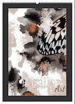 Papillon Art (Wandkalender 2025 DIN A2 hoch), CALVENDO Monatskalender