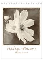 Vintage-Flowers (Tischkalender 2025 DIN A5 hoch), CALVENDO Monatskalender