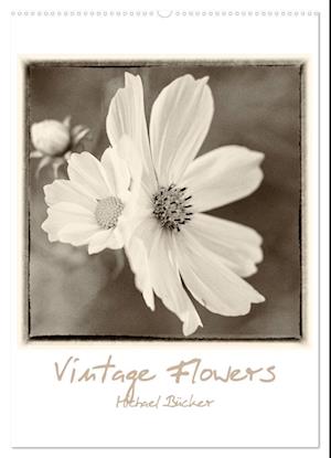 Vintage-Flowers (Wandkalender 2025 DIN A2 hoch), CALVENDO Monatskalender