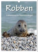 Robben (Wandkalender 2025 DIN A3 hoch), CALVENDO Monatskalender