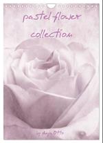 pastel flower collection (Wandkalender 2025 DIN A4 hoch), CALVENDO Monatskalender