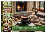 Wellnesstage zuhause - 12 anregende KI Ideen für deine persönlichen Spa Tage (Wandkalender 2025 DIN A2 quer), CALVENDO Monatskalender