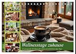 Wellnesstage zuhause - 12 anregende KI Ideen für deine persönlichen Spa Tage (Tischkalender 2025 DIN A5 quer), CALVENDO Monatskalender