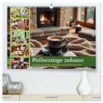 Wellnesstage zuhause - 12 anregende KI Ideen für deine persönlichen Spa Tage (hochwertiger Premium Wandkalender 2025 DIN A2 quer), Kunstdruck in Hochglanz