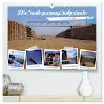 Die Saalequerung Salzmünde ¿ Brückenbau der A143 (hochwertiger Premium Wandkalender 2025 DIN A2 quer), Kunstdruck in Hochglanz