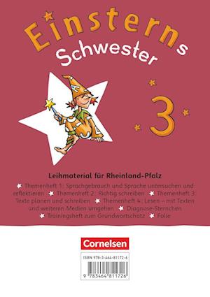 Einsterns Schwester - Sprache und Lesen 3. Schuljahr. Themenhefte 1-4, Training Grundwortschatz und Diagnoseheft im Schuber (Ausgabe Rheinland-Pfalz)