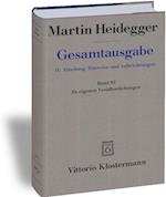 Martin Heidegger, Zu Eigenen Veroffentlichungen