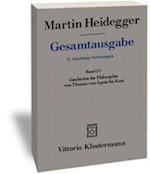 Martin Heidegger, Geschichte Der Philosophie Von Thomas Von Aquin Bis Kant