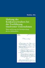 Haftung Des Konkursverwalters Bei Der Fortfuhrung Insolventer Unternehmen