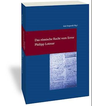 Das Romische Recht Vom Error