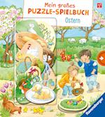 Mein großes Puzzle-Spielbuch: Ostern - Puzzlebuch ab 2 Jahren, mit 10 Puzzleteilen, Geschenk fürs Osternest