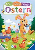 Ravensburger Malen, Rätseln, Basteln: Ostern - Großes Buch für Kinder ab 5 Jahre, Osterdeko, Rätselspaß, Ausmalbuch