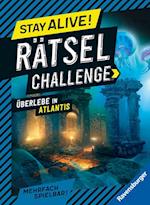 Ravensburger Stay alive! Rätsel-Challenge - Überlebe in Atlantis - Rätselbuch für Gaming-Fans ab 8 Jahren