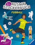 Ravensburger Mein Ausmalstickerbuch Fußball - Großes Buch mit über 300 Stickern, viele Sticker zum Ausmalen