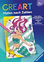 Ravensburger CreArt Malen nach Zahlen ab 7: Feen, Elfen, Meerjungfrauen, Großes Malbuch, 48 Motive