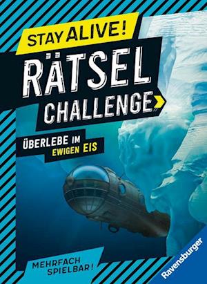 Ravensburger Stay alive! Rätsel-Challenge - Überlebe im ewigen Eis - Rätselbuch für Gaming-Fans ab 8 Jahren