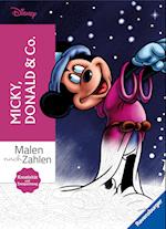 Malen nach Zahlen Disney: Micky, Donald & Co. - Malbuch für Erwachsene