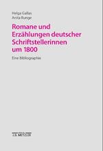 Romane und Erzahlungen Deutscher Schriftstellerinnen UM 1800