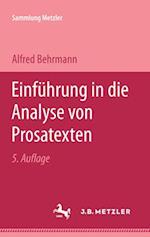 Einführung in die Analyse von Prosatexten