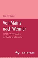 Von Mainz nach Weimar (1793–1919)