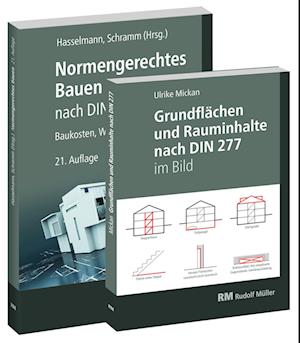 Buchpaket: Normengerechtes Bauen nach DIN 276/DIN 277 & Grundflächen und Rauminhalte nach DIN 277 im Bild