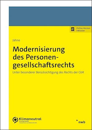 Modernisierung des Personengesellschaftsrechts