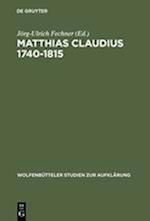 Matthias Claudius 1740-1815