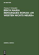 Erich Maria Remarques Roman »Im Westen nichts Neues«
