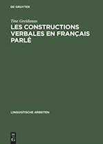 Les constructions verbales en français parlé