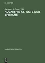 Kognitive Aspekte Der Sprache