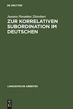 Zur Korrelativen Subordination Im Deutschen