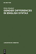 Gender Differences in English Syntax
