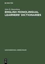 English monolingual learners' dictionaries