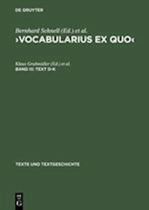 &gt;vocabularius Ex Quo