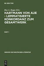 Hartmann von Aue - Lemmatisierte Konkordanz zum Gesamtwerk