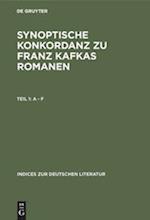 Synoptische Konkordanz zu Franz Kafkas Romanen