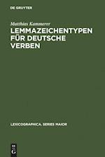Lemmazeichentypen für deutsche Verben