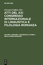 Sezione 1, Grammatica Storica Delle Lingue Romanze