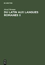 Du latin aux langues romanes II