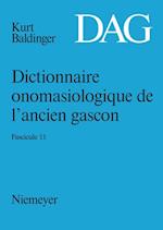 Dictionnaire onomasiologique de l'ancien gascon (DAG). Fascicule 11