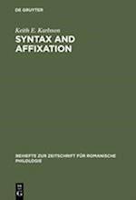 Syntax and affixation