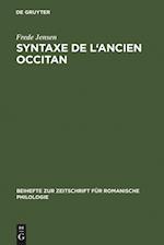 Syntaxe de l'ancien occitan