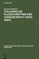 Italienische Flugschriften des Cinquecento (1500-1550)
