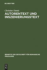 Autorentext Und Inszenierungstext