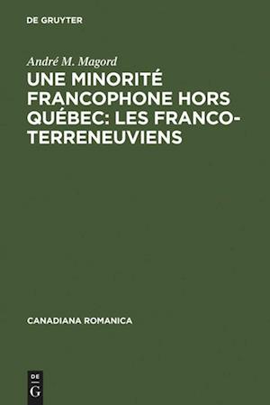 Une Minorité Francophone Hors Québec